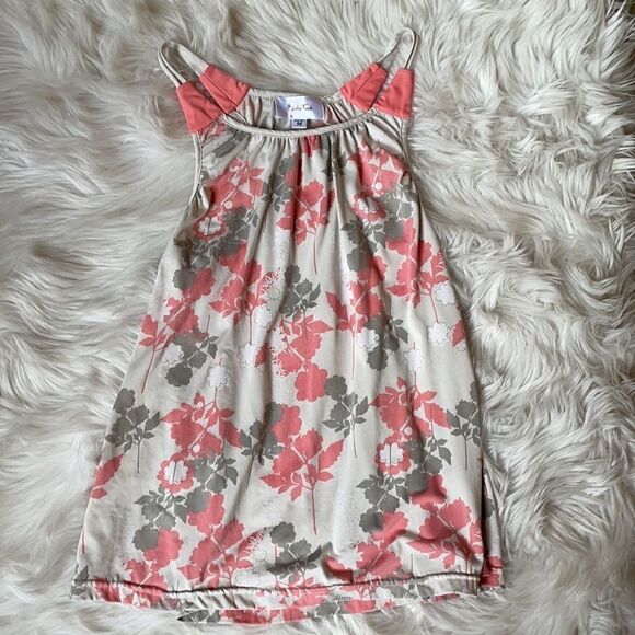 Body Touch Floral Pink Racerback Tank Top (Size: Medium) - Picture 10 of 12